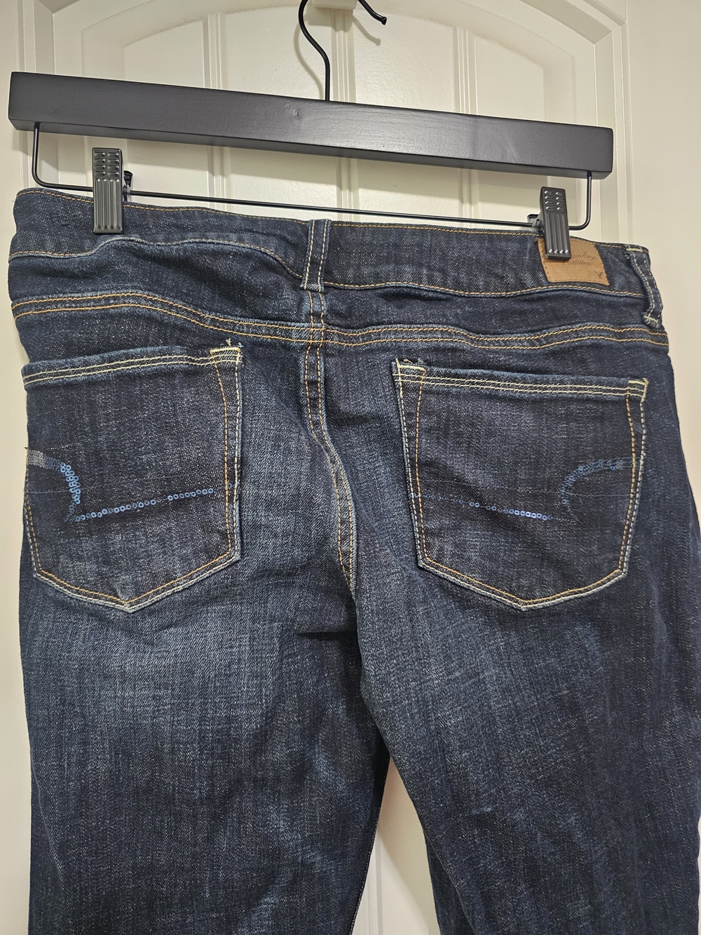 American Eagle Outfitters Dark Blue Boot-Cut Jeans - Picture 7 of 9